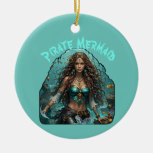 Pirate Mermaid Lady Thunder_Cove Ceramic Tree Decoration