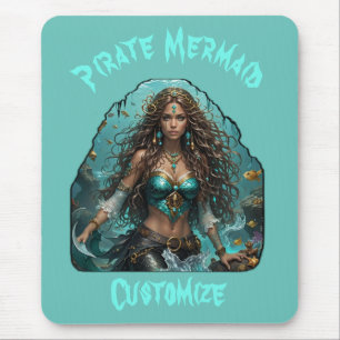 Pirate Mermaid Lady Thunder_Cove Mouse Mat