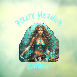Pirate Mermaid Lady Thunder_Cove Window Cling