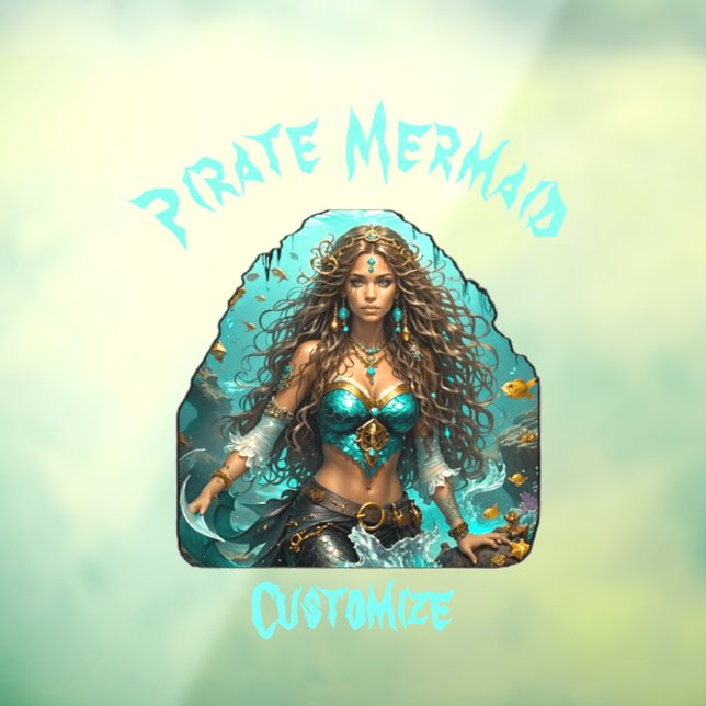 Pirate Mermaid Lady Thunder_Cove Window Cling (Sheet 3)