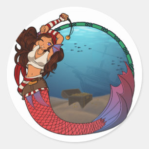 Pirate Mermaid Stickers