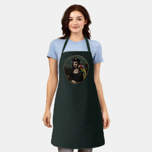 Pirate Mona Lisa with Eye Patch Apron