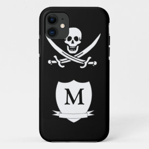 Pirate & monogram iPhone 11 case