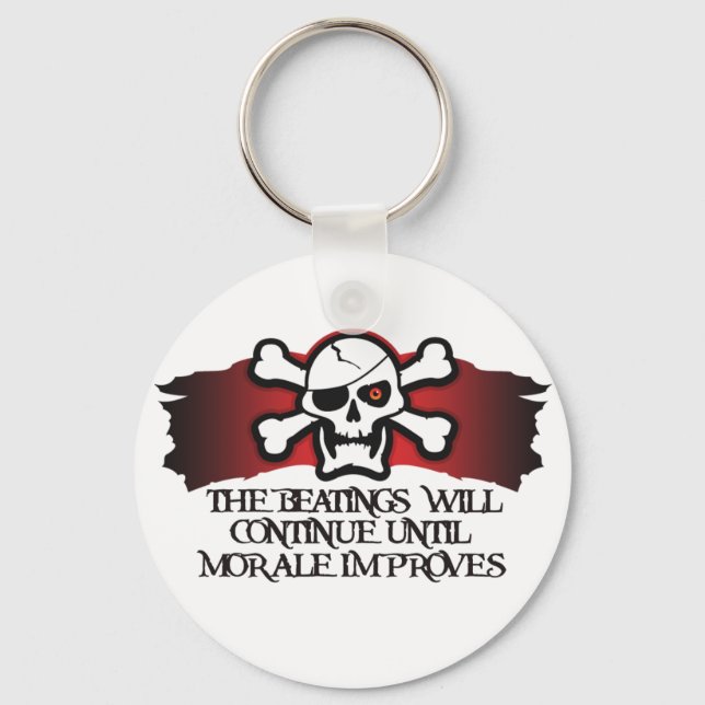 Pirate Morale Key Ring (Front)