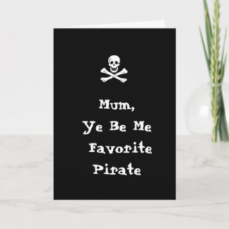 Pirate Mother's Day Card