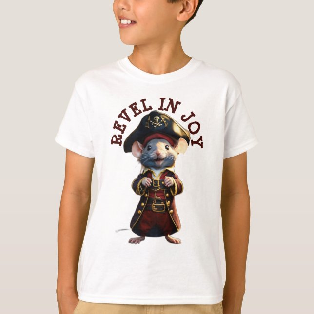 Pirate Mouse Leader: World Domination Edition T-Shirt (Front)