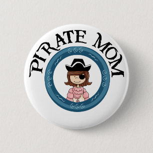 Pirate Mum 6 Cm Round Badge