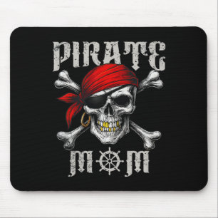 Pirate Mum Jolly Roger Flag And Skull Crossbones H Mouse Mat