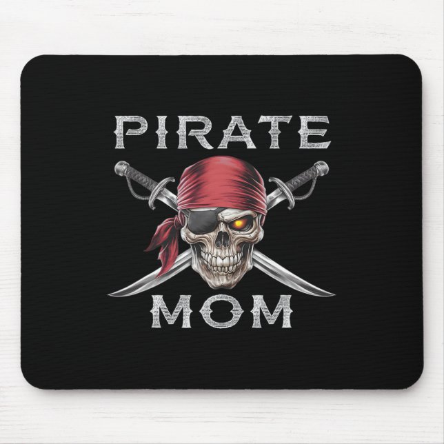 Pirate Mum  Mouse Mat (Front)