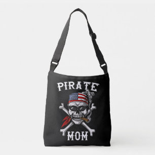 Pirate Mum Skull Sailor Captain Sailor Mother Crossbody Bag