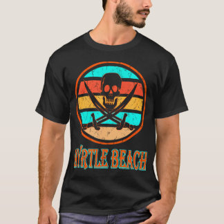 Pirate Myrtle Beach Vacation Distressed Image T-Shirt