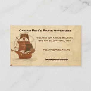 Pirate Mystery Ship Business Card