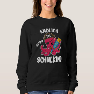 Pirate Octopus Enrolment School Children School Sweatshirt