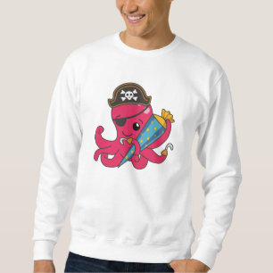 Pirate Octopus Enrolment School Children School Sweatshirt