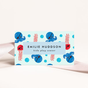 Pirate Octopus, Pirate Jellyfish, Activity Centre Business Card