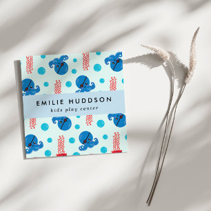 Pirate Octopus, Pirate Jellyfish, Activity Centre Square Business Card