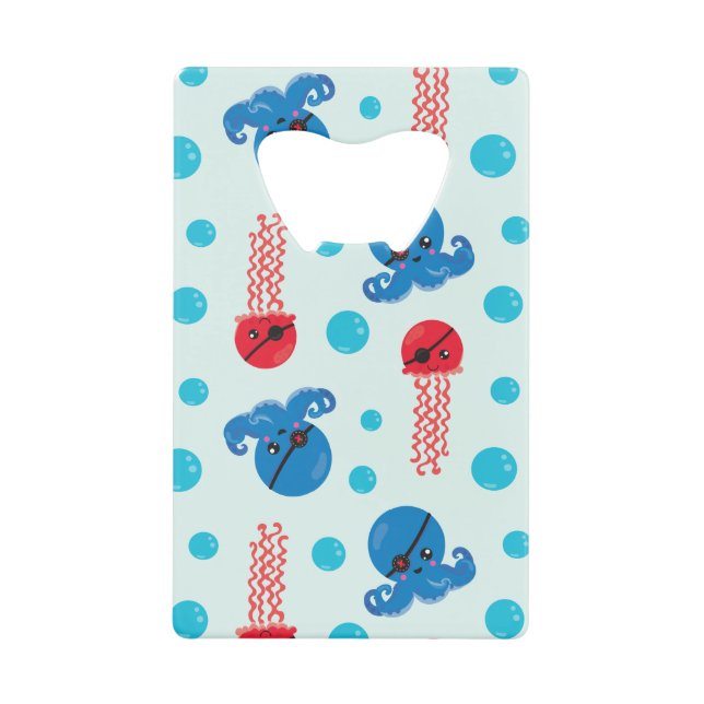 Pirate Octopus, Pirate Jellyfish, Sea Animals (Front)