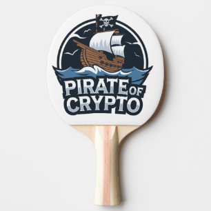Pirate of Crypto Ping Pong Paddle