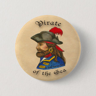 Pirate  of the Sea 6 Cm Round Badge