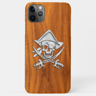 Pirate on Teak Wood Style iPhone 11 Pro Max Case