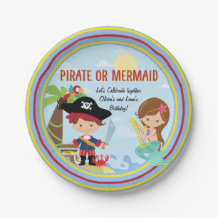 Pirate or Mermaid Paper Plate