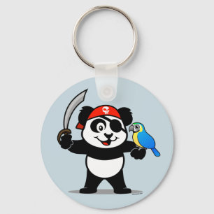 Pirate Panda Key Ring