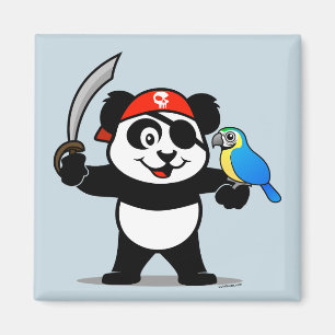 Pirate Panda Magnet
