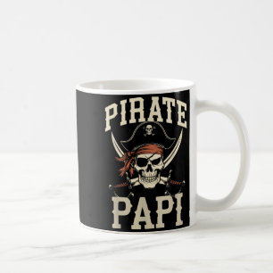 Pirate Papi Funny Captain Matching Grandpa Coffee Mug