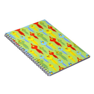 Pirate Parrot Bird Lovers Tropical Summer Animals Notebook