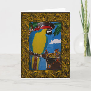 Pirate Parrot Card