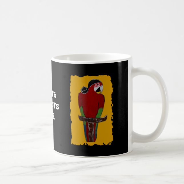 Pirate Parrot Coffee Mug (Right)