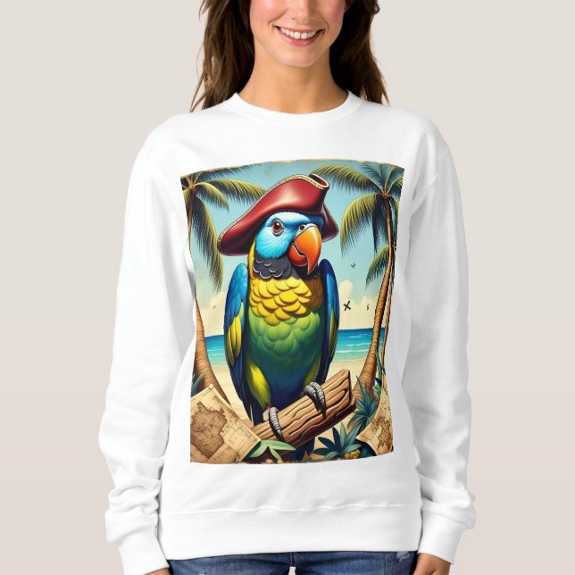 Pirate Parrot 🦜🌴 | Island Adventure Sweatshirt (Front)