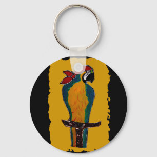 Pirate Parrot Key Ring