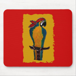 Pirate Parrot Mouse Mat