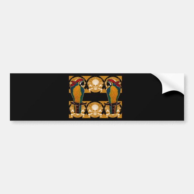 Pirate Parrots Bumper Sticker (Front)