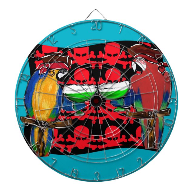 Pirate Parrots Dartboard (Front)