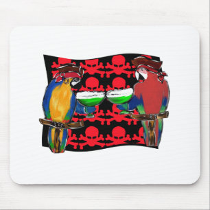 Pirate Parrots Mouse Mat