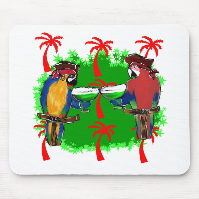 PIRATE PARROTS MOUSE MAT (Front)