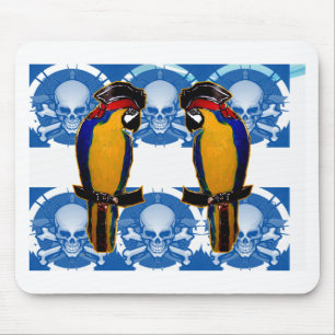 Pirate Parrots Mouse Mat