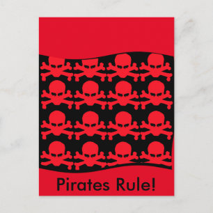 PIRATE PARROTS POSTCARD