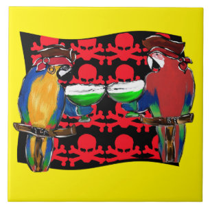 PIRATE PARROTS TILE
