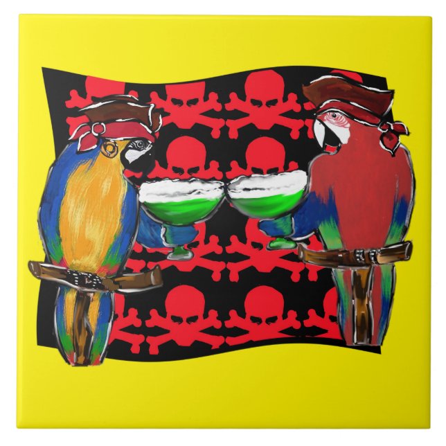 PIRATE PARROTS TILE (Front)