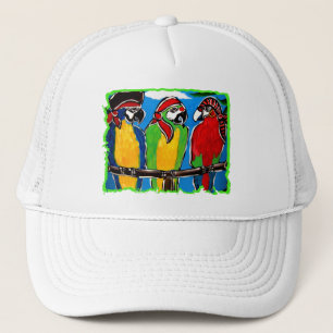 PIRATE PARROTS TRUCKER HAT