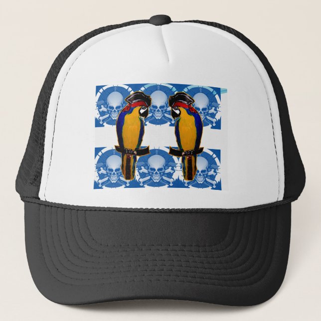 Pirate Parrots Trucker Hat (Front)