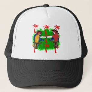 PIRATE PARROTS TRUCKER HAT