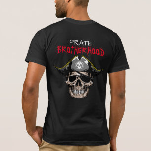 Pirate Party Adult SKULL BROTHERHOOD T-Shirt 