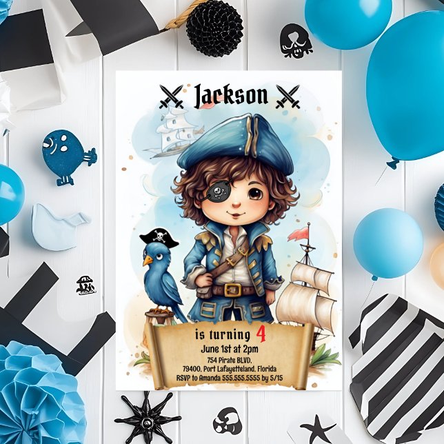 Pirate Party Birthday Invitation (Creator Uploaded)