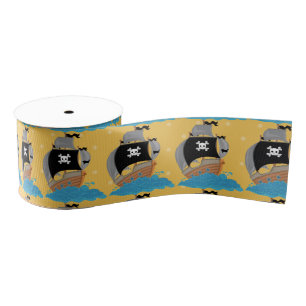 Pirate Party * choose background colour Grosgrain Ribbon
