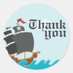 Pirate Party Classic Round Sticker