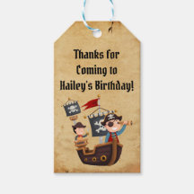 Pirate Party Favour Tag